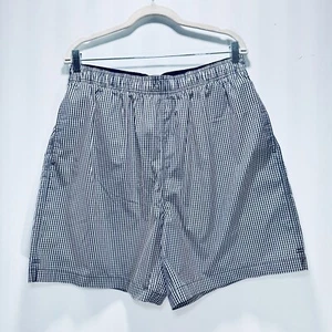 Daniel Cremieux Men’s Surf Gear  Shorts Swim Trunks Blue White Check NWOT Size L - Picture 1 of 9
