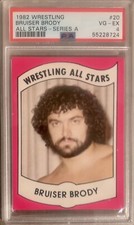 1982 Wrestling All Stars Bruiser Brody PSA 4 Rookie Card RC WWF WWE WCCW Japan
