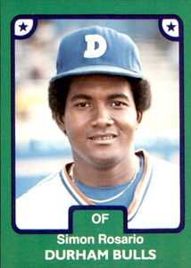 1984 Durham Bulls TCMA #1 Simon Rosario Dominican Republic DR - NM Baseball Card
