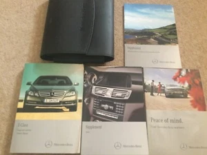 MERCEDES E-CLASS COUPE & CABRIOLET OWNERS MANUAL HANDBOOK (2009 - 2013) - Picture 1 of 5