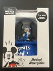 Disney Mickey Mouse Musical Wind Me Up Water Globe "Congrats Grad" New!