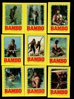 1985 TOPPS RAMBO STICKER COMPLETE SET 22 CARDS SYLVESTOR STALONE
