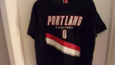 Portland Trailblazers # 0 Damian Lillard Basketball Jersey Shirt M Cover