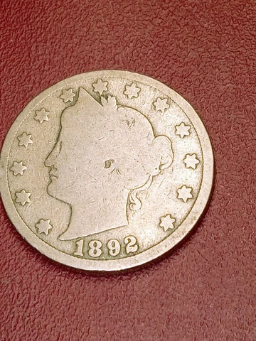 1892 Liberty V Nickel G+  (#V-96-01) Cover