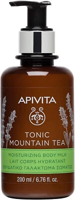 Apivita Tonic Mountain Tee Körpermilch 200ml 100% Bio Körper glatte Feuchtigkeitscreme