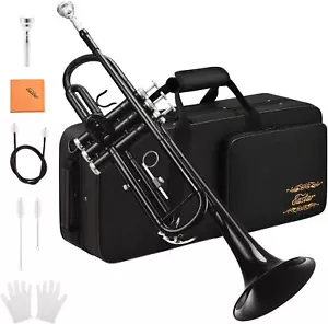 🎺 Eastar ETR-380 Bb Trumpet Standard Trumpet Brass with Hard Case 7x Mouthpiece - Picture 1 of 9
