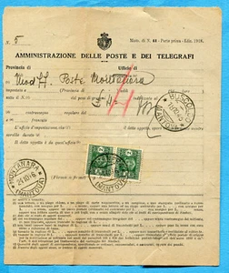 SEGNATASSE LUOGOTENENZA SU MODELLO IRREGOLARITA' AFFRANCATURA (231888) - Picture 1 of 1