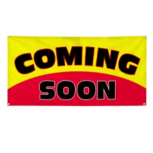 Vinyl Banner Multiple Sizes Coming Soon Outdoor Advertising Printing C Business - Picture 1 of 7