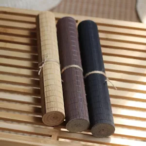 Bamboo Table Runner Vintage Table Insulation Mat Tea Coffee Shope Decor Doily - Picture 1 of 51