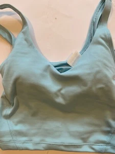 Gilly Hicks Active Recharge Plunge Tank Removable Pads XXS Baby Blue RRP 27 - Picture 1 of 11