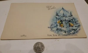 Vintage 1933 Merry Christmastime Best Wishes Season Cheer New Year Noel Bells - Picture 1 of 11