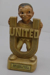 1960 UNITED FUND CAMPAIGN AWARD PETER PAN FIGURINE, DISNEY CHARACTER - Picture 1 of 7