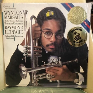 LP vinyl WYNTON MARSALIS haydn / hummel / mozart concertos , raymond leppard - Picture 1 of 10