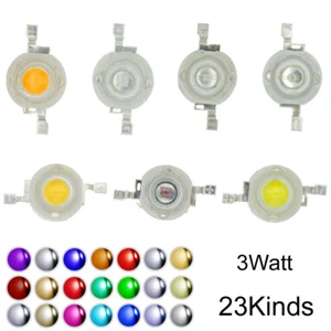 3W High Power LED Chip Light Beads White Red Blue Green IR light-emitting diode - Picture 1 of 6