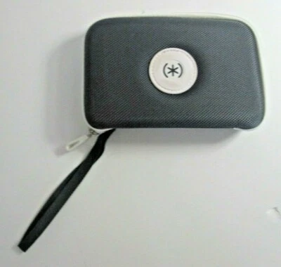 Funda con Cremallera Speck 4" X 6" para Accesorios de Teléfono Celular Cable Gris y Blanco  Foto 1 de 3