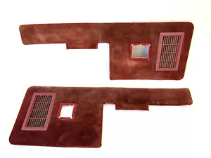 80-86 Red Deluxe Cloth Door Panel Inserts Ford F150 F250 F350 Bronco OEM - Picture 1 of 8