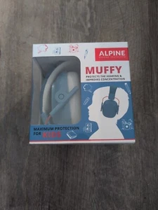 ALPINE Muffy Headphones Kids 21dB Noise Cancelling/Reduction Earmuffs Blue, 5yo+ - Picture 1 of 5