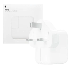 GENUINE APPLE USB-C POWER ADAPTER 30W WATT FAST CHARGE USB C WHITE - MY1W2ZP/A - Picture 1 of 6