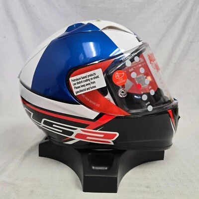 LS2 Arrow EVO Helmet Mcphee Gloss Blue/White Large *DISPLAY CLOSEOUT Was $299* Foto 1 de 4