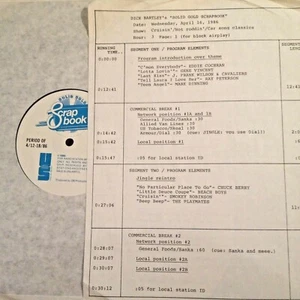 RADIO SHOW: HOT ROD CLASSICS 4/16/86 BEACH BOYS (3), CHUCK BERRY, EDDIE COCHRAN - Picture 1 of 2