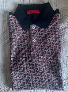 NEW CAROLINA HERRERA short sleeve polo T-shirt size L Large Black - Picture 1 of 4