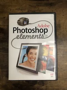 Adobe Photoshop Elements 3.0 PC Software w/ Serial Number - Picture 1 of 3