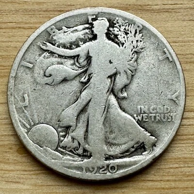 1920-P Walking Liberty Half Dollar, Good Condition - Image 1 of 2