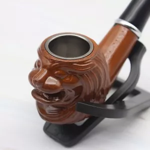 pipe à tabac tete de lion en résine bakelite - Imagen 1 de 8