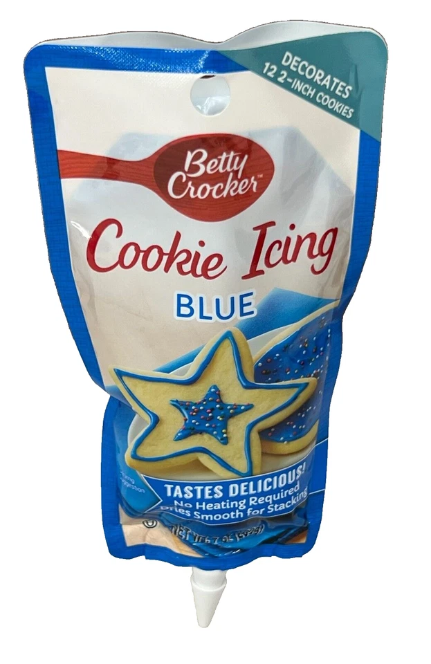 Glaseado de galletas azul Betty Crocker 7 oz Foto 1 de 1