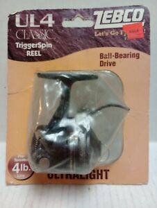 Zebco UL4 Classic Triggerspin Reel Ultralight Fishing Reel in Sealed Package