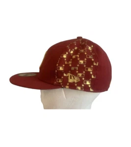 New Era New York Yankees 59FIFTY Fitted Hat Cap Maroon Gold MLB Gr. 7 1/4 - Bild 1 von 11