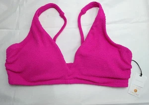 Shade & Shore Bikini Top 36DD Swim Suit Pink Ribbed Womens Target New w/Tags - Picture 1 of 8