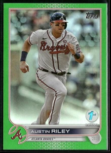 2022 Topps 1st Edition #28 Austin Riley Green /150 - Foto 1 di 2