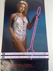Vintage 1986 Snap-On Tools Calendar Pin up Swimsuit Girls Garage Shop Ad Promo - Foto 1 di 7
