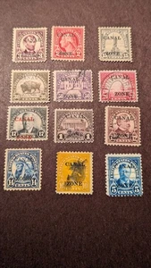 U.S. Canal Zone Stamps #84-95 fine to very fine sound used - Picture 1 of 1
