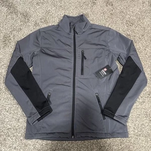 Chaquetas SwissTech para hombre añadidas elásticas suaves - gris carbón/negro nuevas - Imagen 1 de 8
