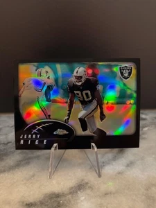 Tarjeta #133 2002 Topps Chrome - Jerry Rice Black Refractor 236/599 - Imagen 1 de 2