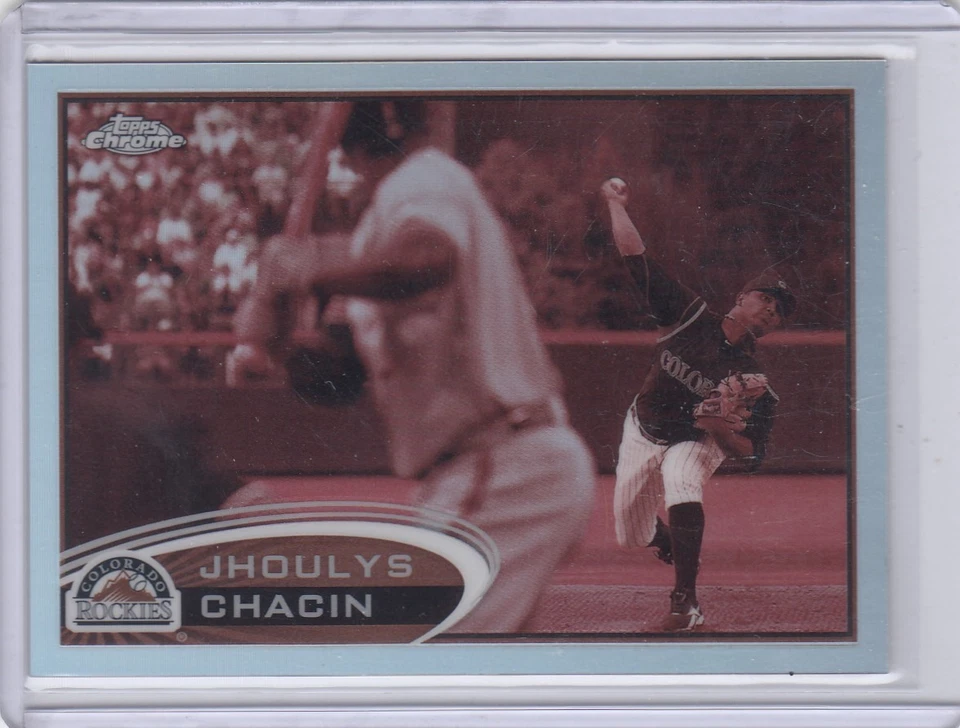 2012 Julys Chacin Topps Chrome SEPIA ПЕРЕЛИВАЮЩАЯСЯ Параллельная /75 - No44 Rockies - Изображение 1 из 1