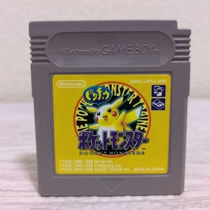 Pokemon Pikachu Game Boy Yellow Japanese Authentic Collectible Game Cartridge - Picture 1 of 6