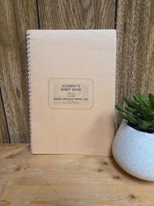 Vintage Student's Admit Book by School Specialty Supply Inc - Picture 1 of 6