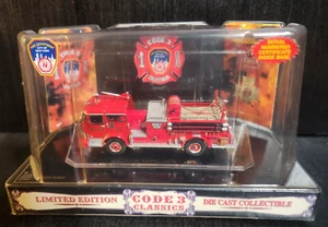 CODE 3 DIECAST FIRE TRUCK 1:64 NEW YORK N.Y.F.D. MACK PUMPER #65 NEW! NIB - Picture 1 of 10