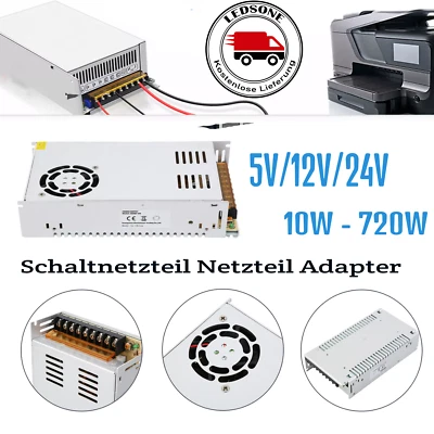 DC 5V/12V/24V Einbaunetzteil Schaltnetzteil Netzteil Adapter 230V auf 12W-720W - Bild 1 von 4