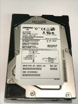 COMPAQ BF01863644 9P2006-022  3B05   18.2GB SCSI 3 ULTRA HARD DRIVE     aa5ia3 - Image 1 of 2