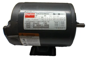 Dayton 2N103R Motor 208-220/440V, 3Ph, 1/2Hp, Continuous, 5/8" Shaft, Base Mount - Picture 1 of 8