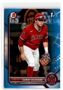 2022 Bowman Draft Blue Paper Parallel Sonny DiChiara /150 #BD-16 1st Los Angeles