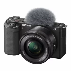 Sony ZV-E10 Mirrorless 24.2MP 4K Digital Camera with 16-50mm Lens Black