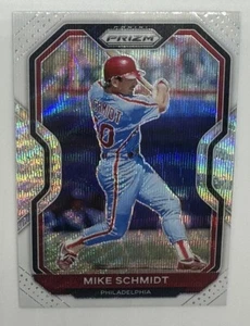 2021 Panini Prizm Tier II White Wave Prizm Mike Schmidt #124 HOF - Picture 1 of 2