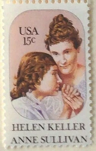 HELEN KELLER & ANNE SULLIVAN - GEDENKMARKE - USPS 1980 POSTFRISCH - Bild 1 von 1