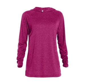 Delta Platinum P909T Adult Sz Medium Tri-Blend Raglan Hoodie Berry Heather - Picture 1 of 8