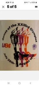 OLYMPIAN GAMES 7/28-8/13 1984 LA SPORTS MEMO CERAMIC MUGS AUTHENTIC VINTAGE - Picture 1 of 2